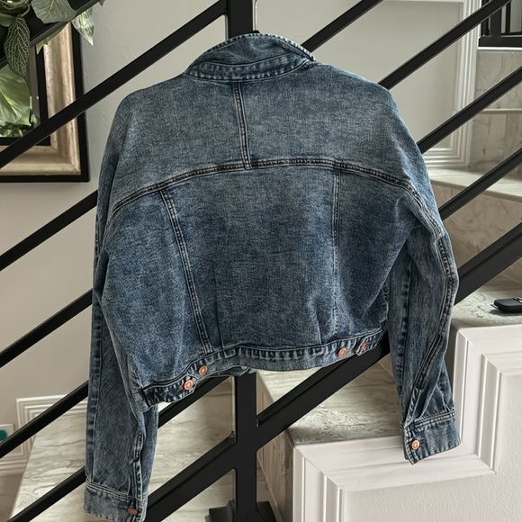 ella moss, blue jean jacket, size large - Picture 2 of 4